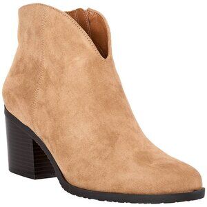 White Mountain Womens Tattles Western Block Heel Bootie Beachwood Size 10M NWOB